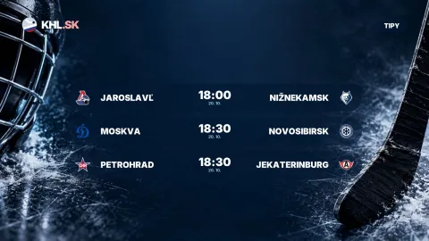 Jaroslavľ – Nižnekamsk 18:00, Moskva – Novosibirsk 18:30, Petrohrad – Jekaterinburg 18:30 (KHL)